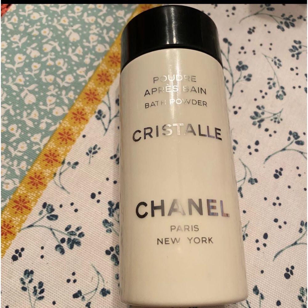 Chanel Paris CRISTALLE Bath Powder Big 5 Oz Bottle 90% Full